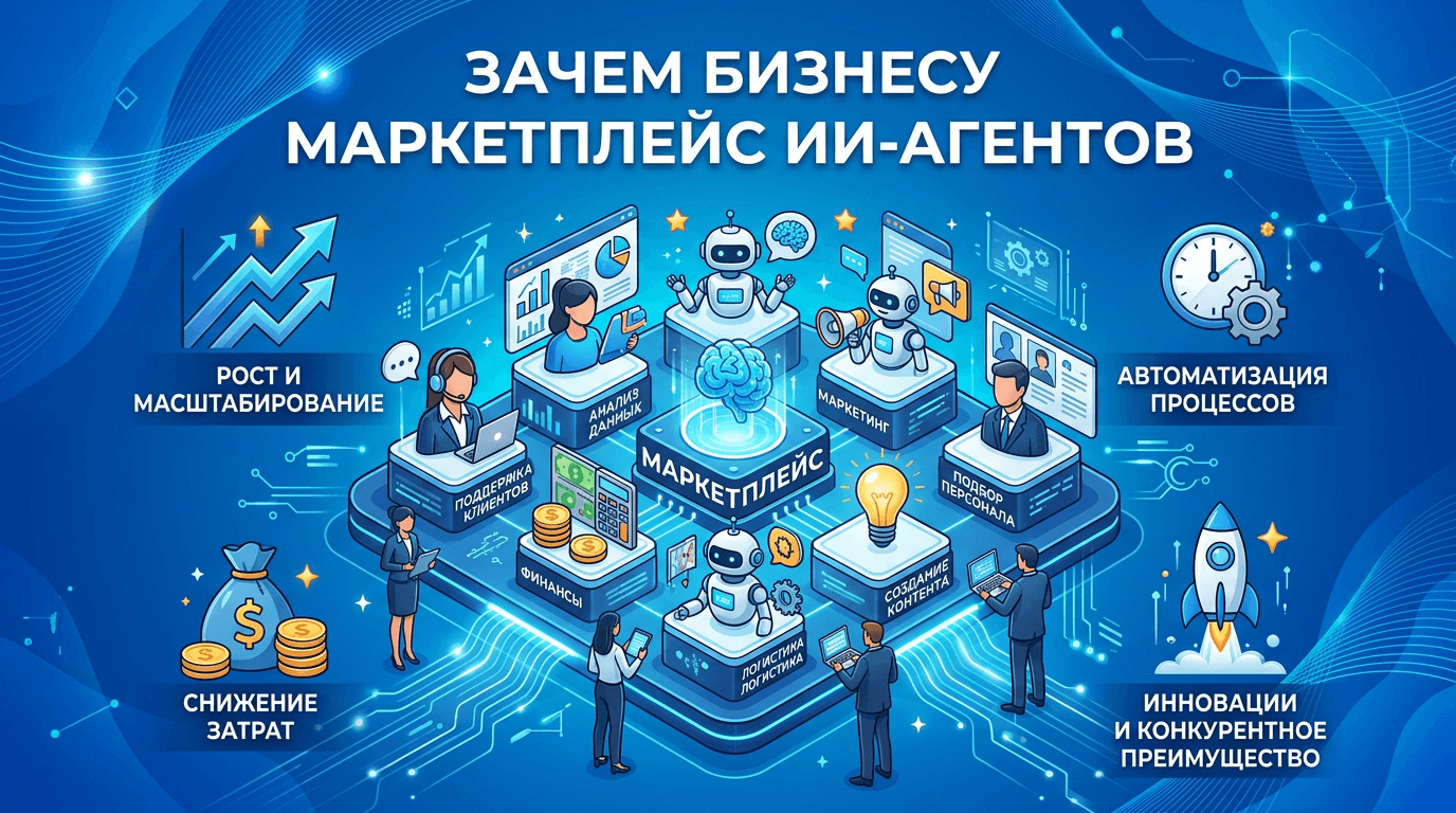 Прозрачные метрики вместо миллионных гаданий: зачем бизнесу маркетплейс ИИ-агентов